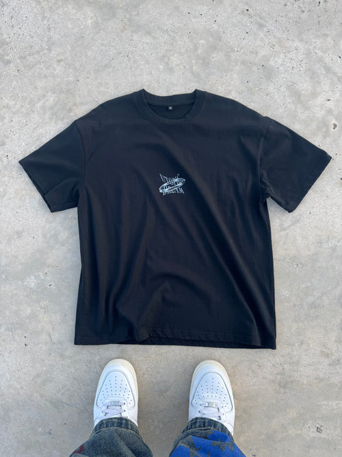 Genesis Unisex Black Tee